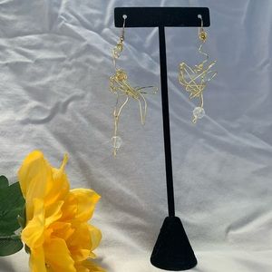 Abstract wire earrings